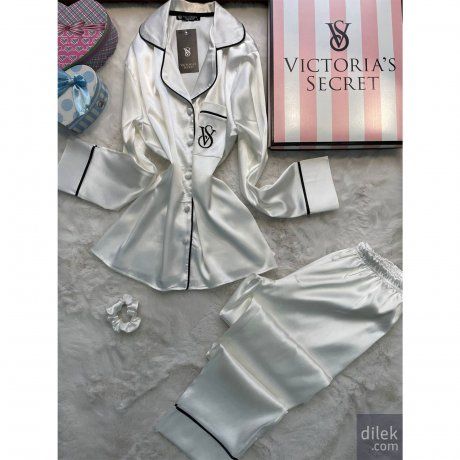 Dior Light & Smooth Satin Long Sleeve Pajama Set  Upgrade Nightwear