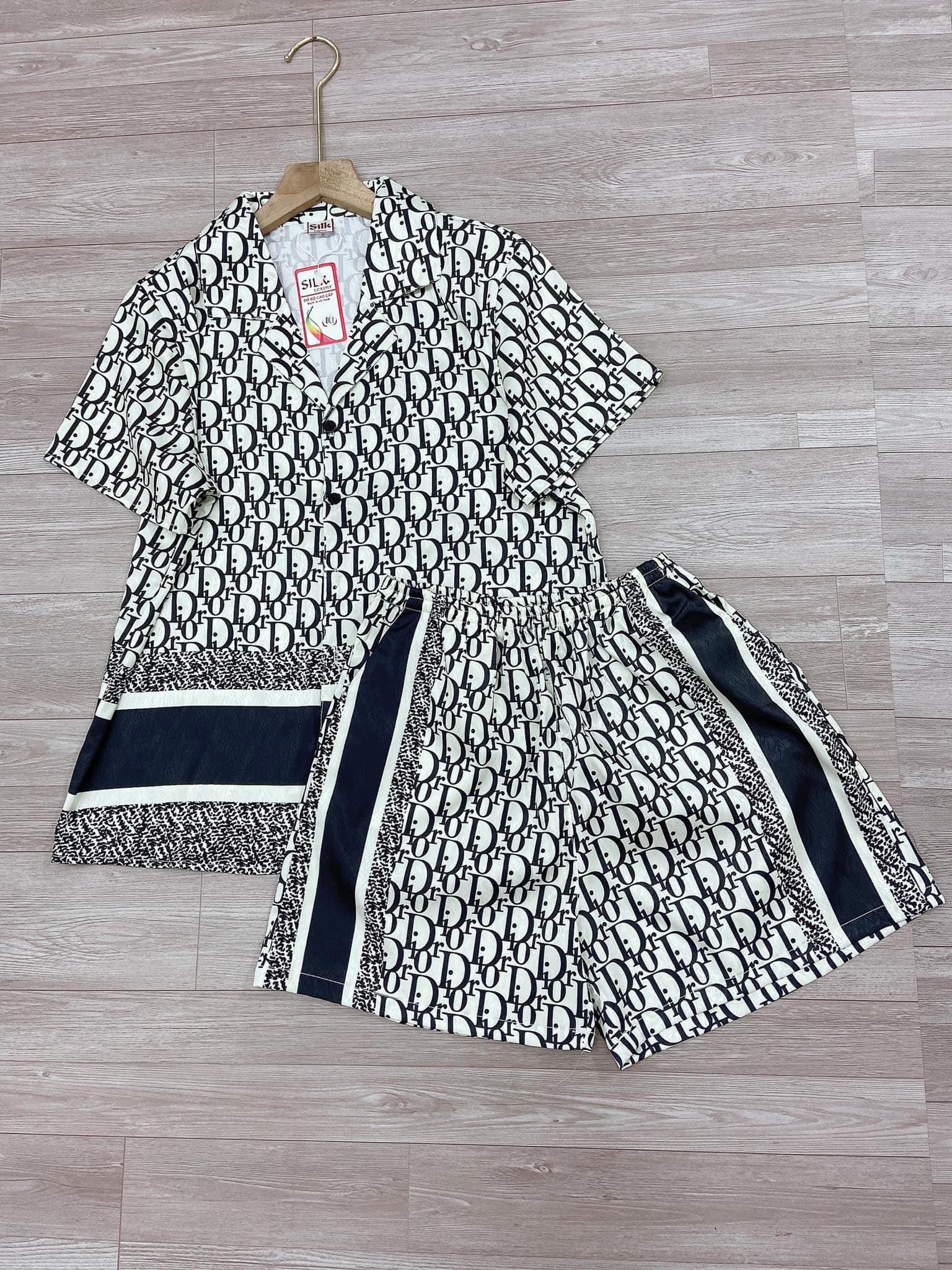 Dior Womens Satin Short Pajama Set  Suitable For Night & Lounge