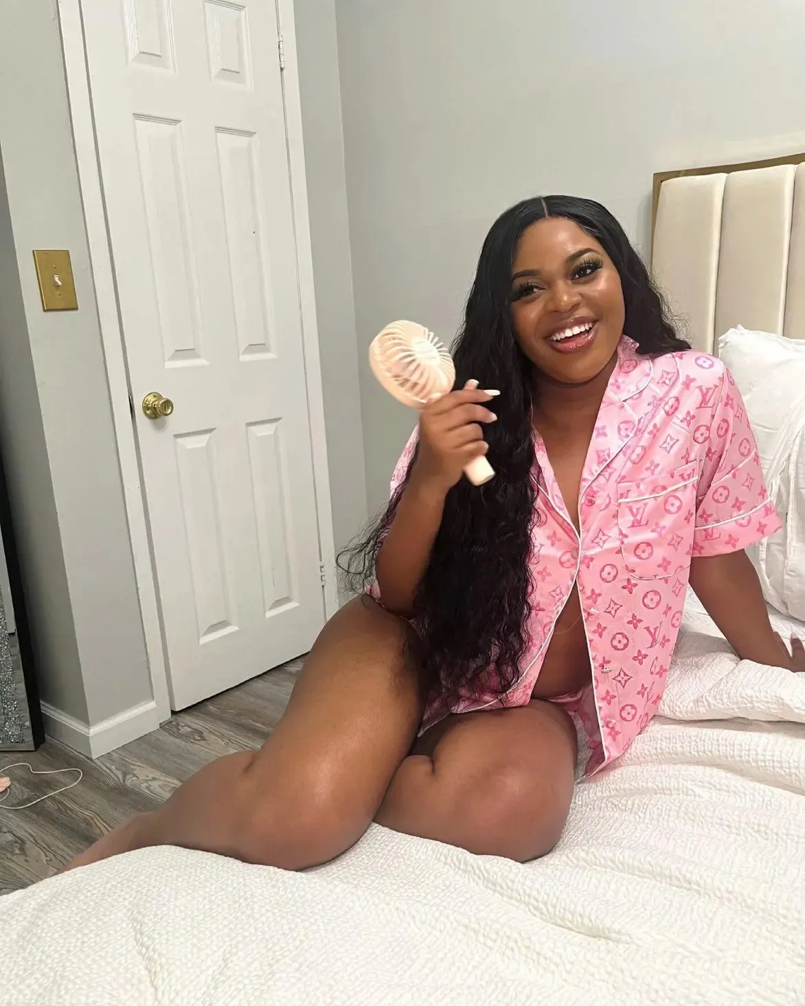 Elegant & Chic Pajama Set  Louis Vuitton Satin Short Pajamas