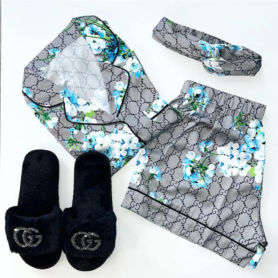 Elegant & Youthful Pajama Set  Louis Vuitton Shorts
