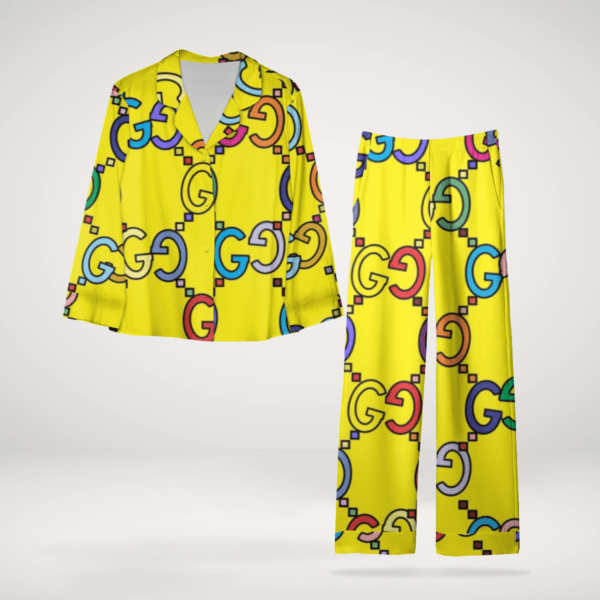 Gucci Perfect Gift  Satin Long Sleeve Pajama SetFor MotherS Day & Birthdays