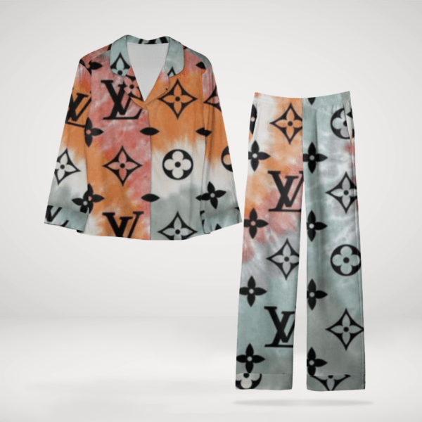 Louis Vuitton Elegant Satin Long Sleeve Pajama Set  High-End & Fashionable
