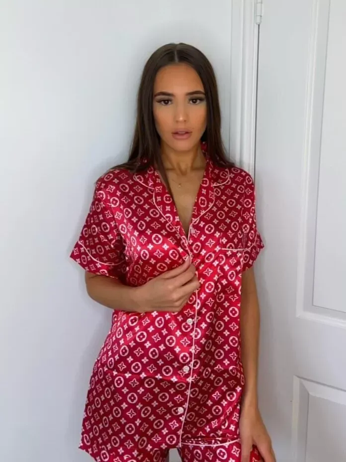 Louis Vuitton High-End Satin Pajama Set  Sleek, Soft & Stylish