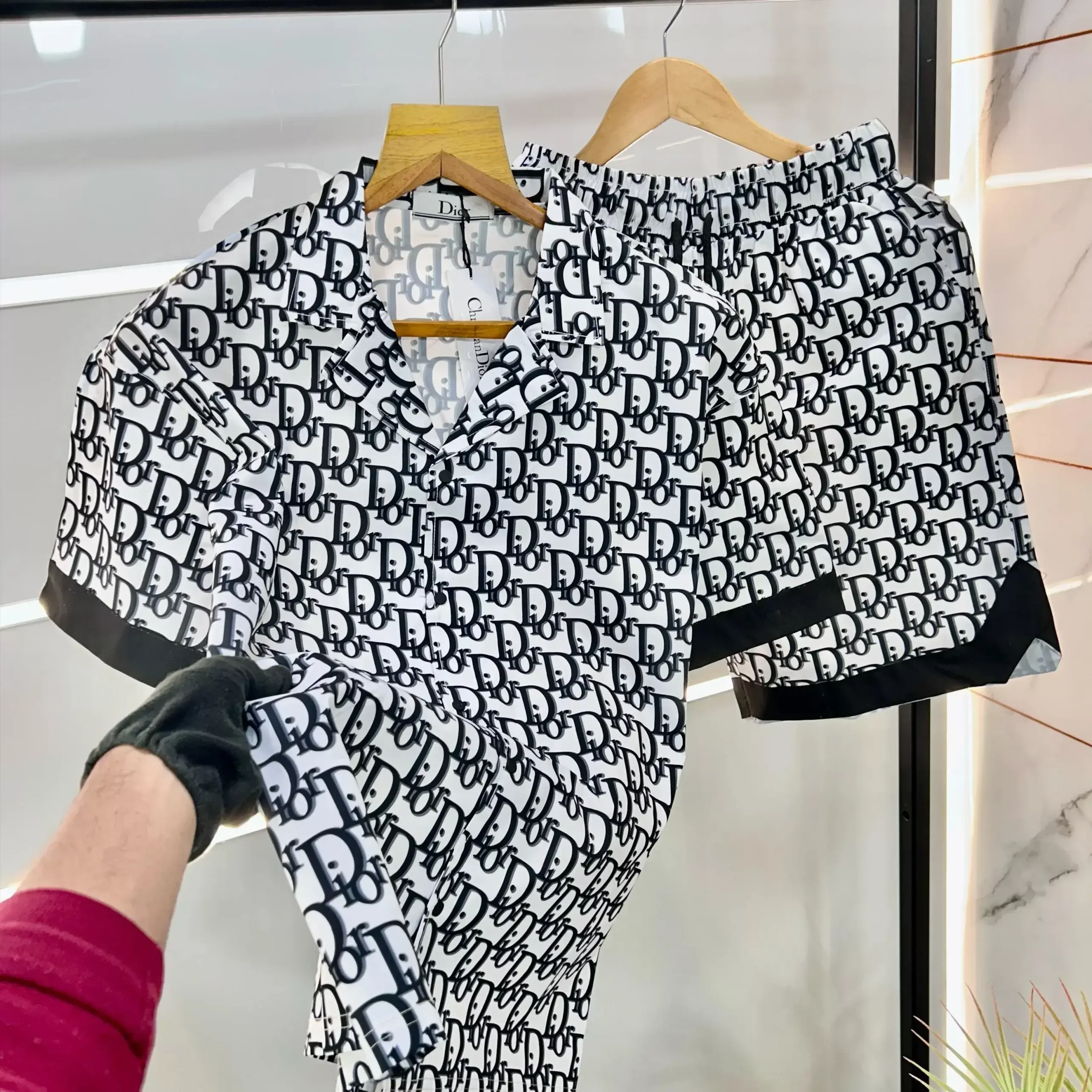 Louis Vuitton Fashionable Satin Short Pajama Set  Comfortable & Stylish