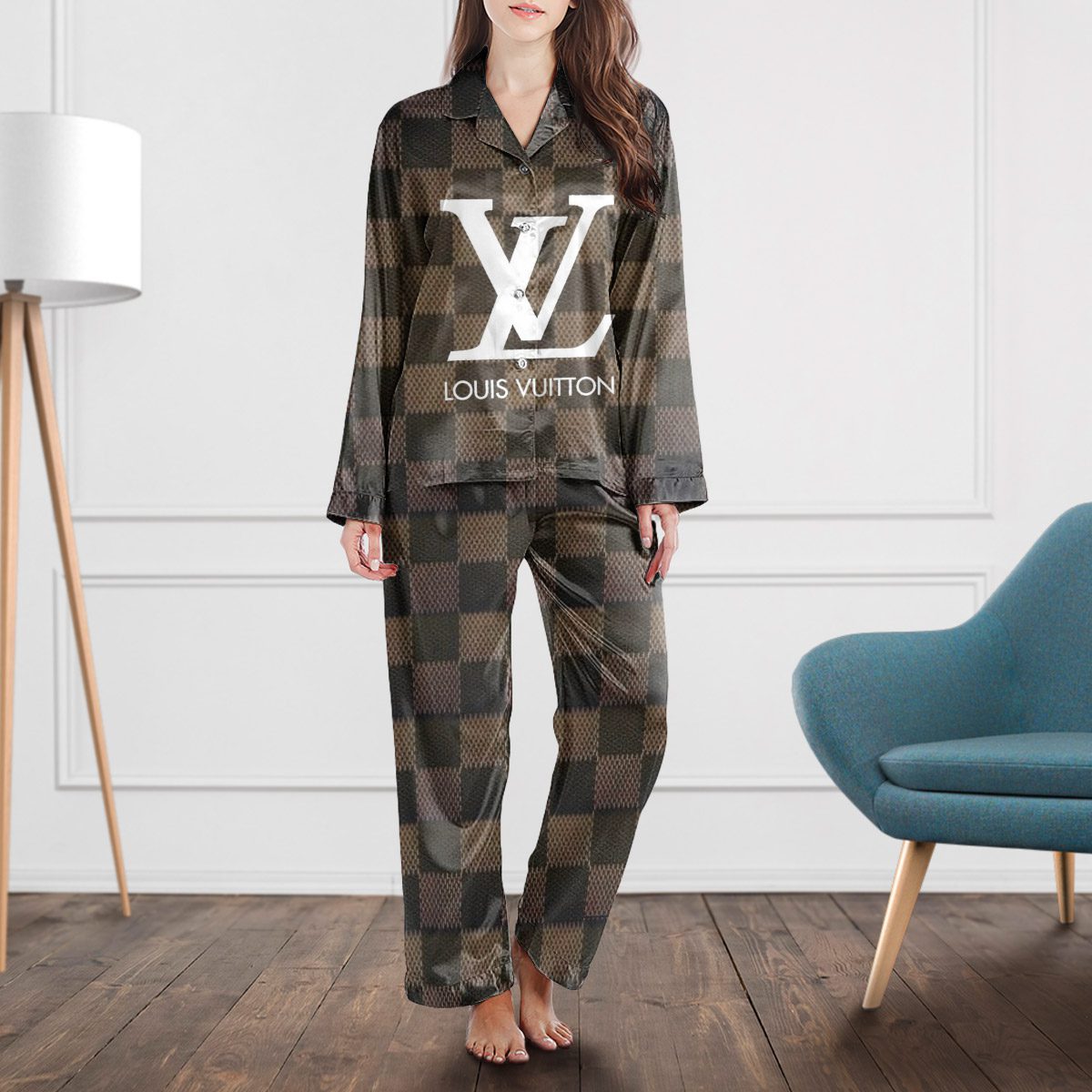 Louis Vuitton Monogram Satin Long Sleeve Pajama Set  Unique, Luxurious & Comfort-Driven
