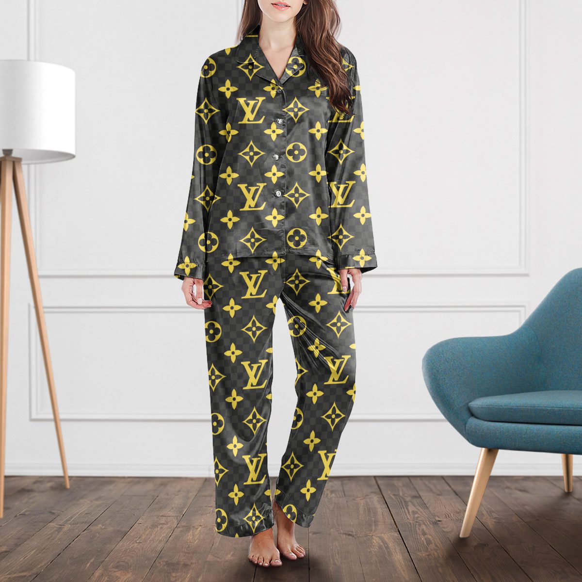 Louis Vuitton Monogram Stylish Pajama Set  Perfect For Relaxation & Sleep
