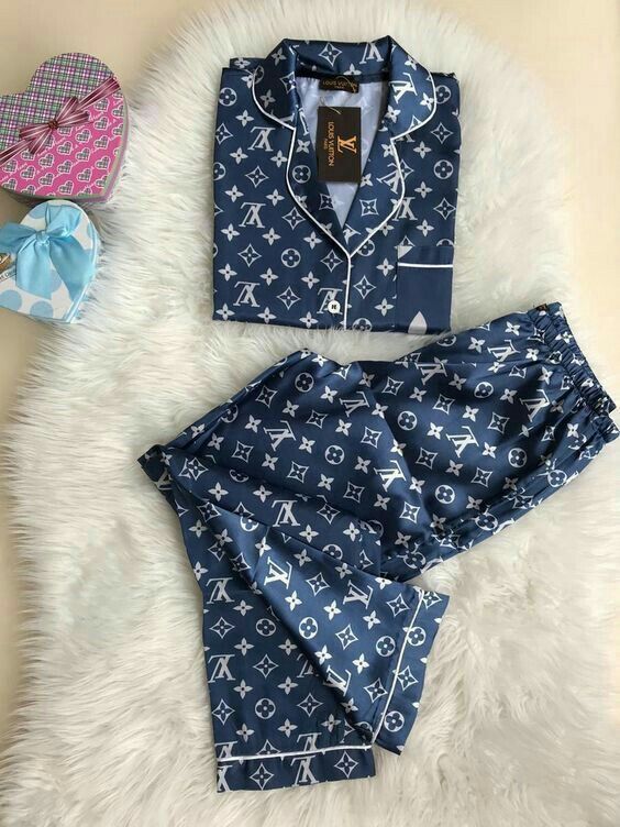 Louis Vuitton OnTheGo Pajama Set  Luxurious Satin Pajama SetFor Women