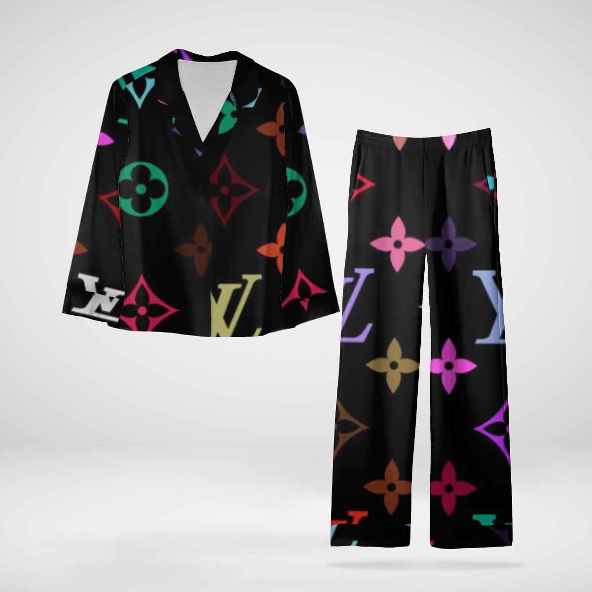 Louis Vuitton OnTheGo Gorgeous Satin Pajama Set  Soft & Elegant Nightwear