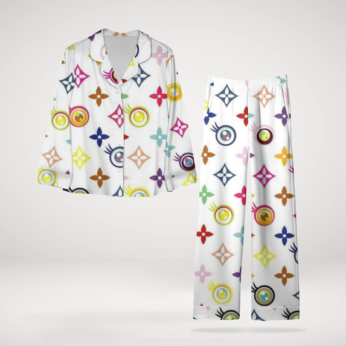 Louis Vuitton OnTheGo Elegant & Feminine Satin Pajama Set Perfect For Special Occasions