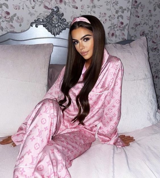 Louis Vuitton OnTheGo Youthful Satin Pajama Set Cute & Comfortable