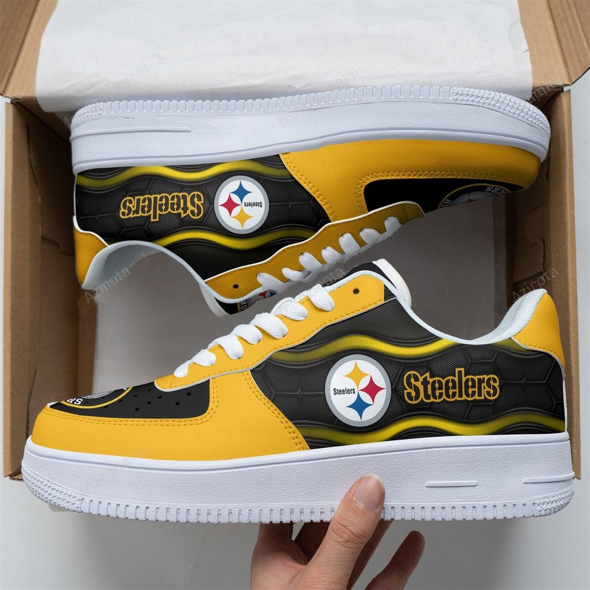Pittsburgh Steelers Air Force 1 Sneakers 130Rb-7142 For Men Women