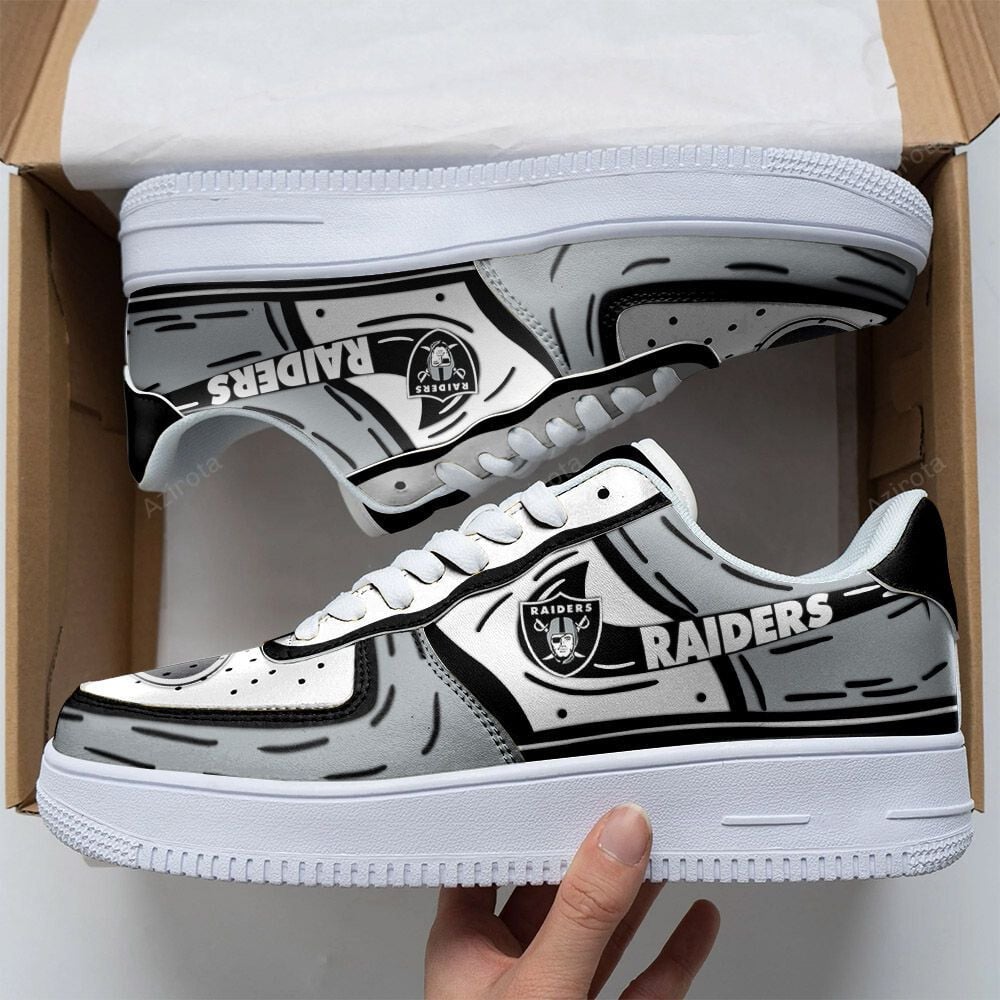 Las Vegas Raiders Comic Cartoon Custom Nfl American Football Team Trending Air Force 1 Shoes For Men Women