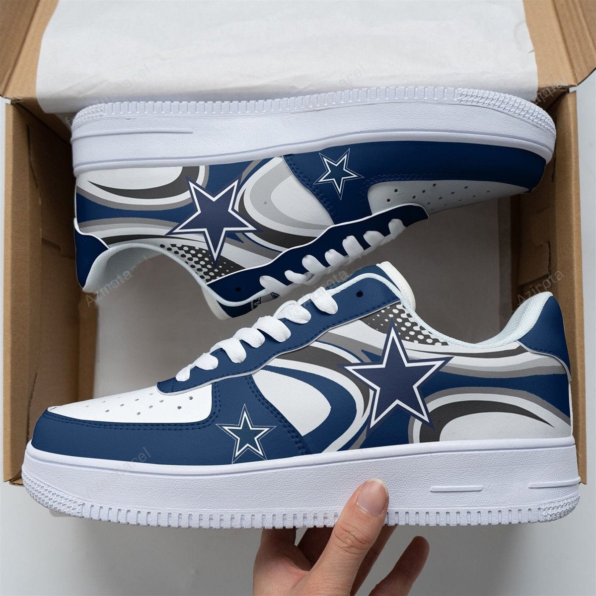 Dallas Cowboys Air Force 1 Sneakers Custom Star Shoes For Men Women
