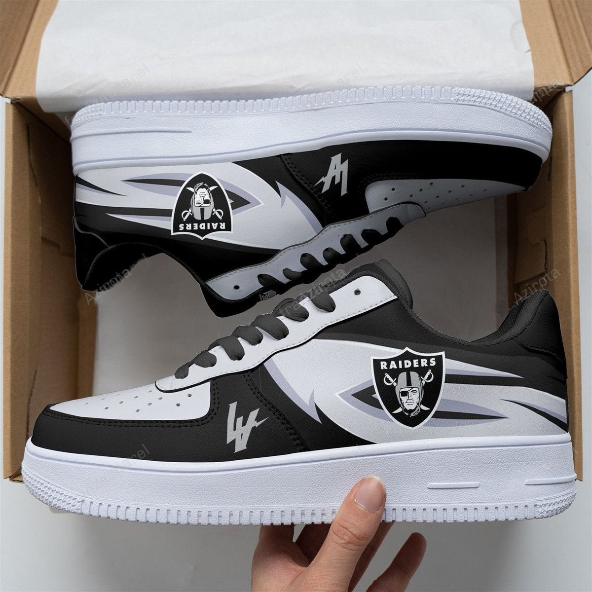 Las Vegas Raiders Air Force 1 Sneakers Custom Shoes For Men Women