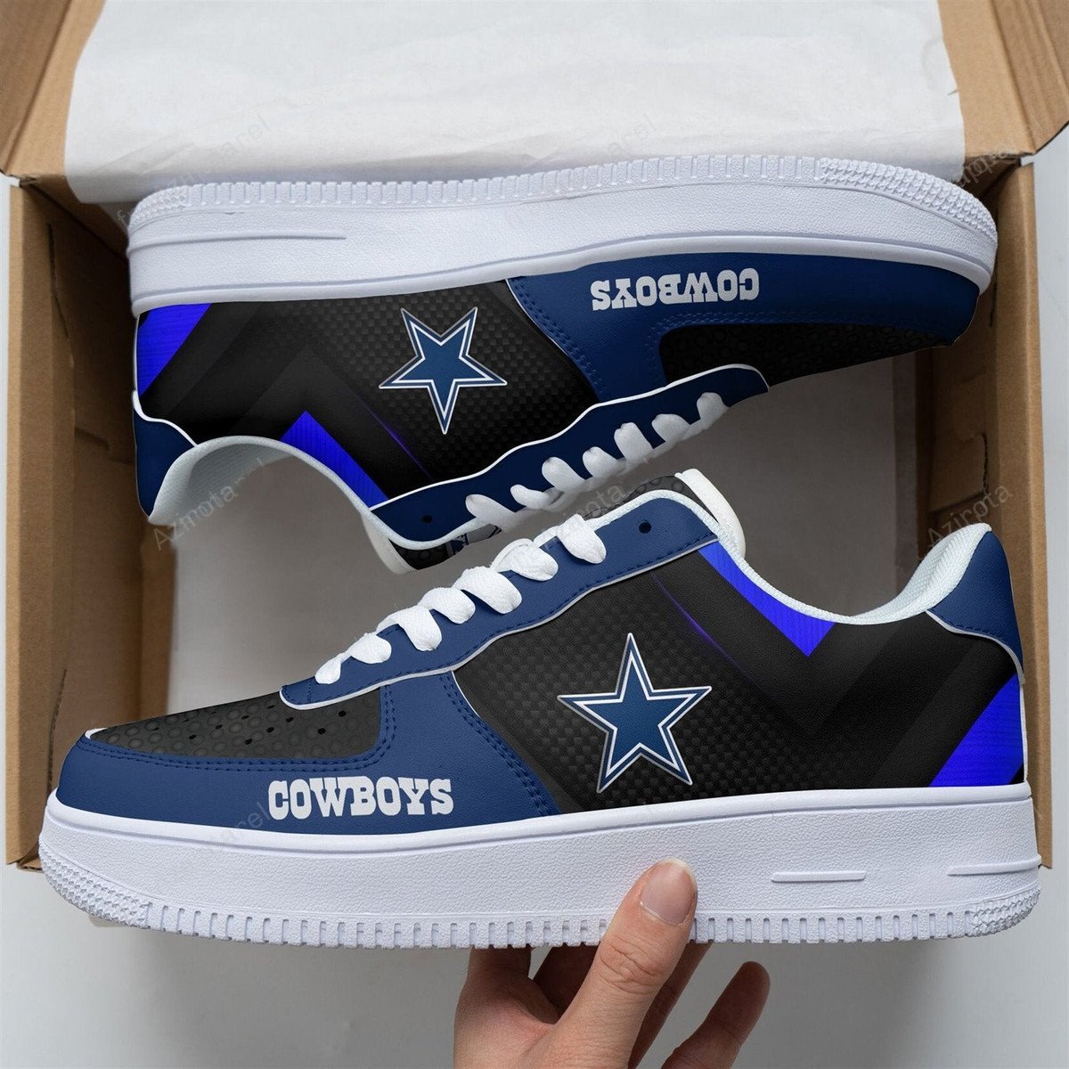 Dallas Cowboys Air Force 1 Sneakers 68Rb-3032 For Men Women