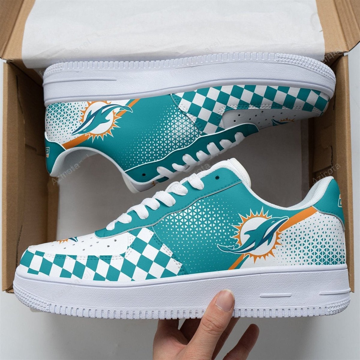 Miami Dolphins Air Force 1 Sneakers Custom Shoes Perfect Gift For Men Women