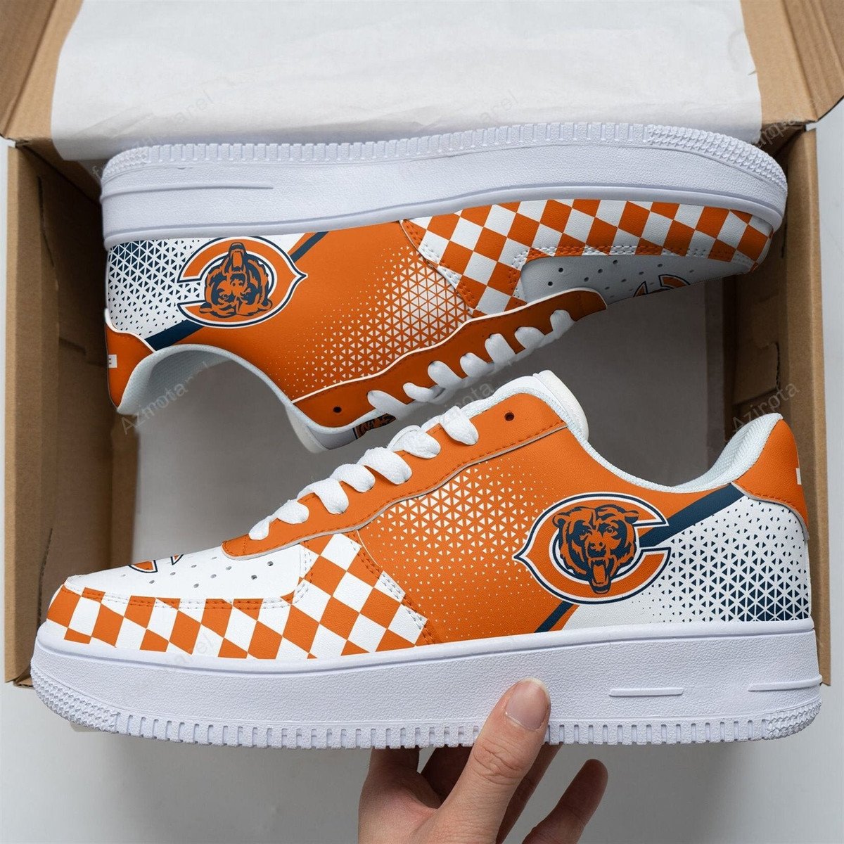 Chicago Bears Air Force 1 Sneakers Custom Shoes For Fans For Men Women