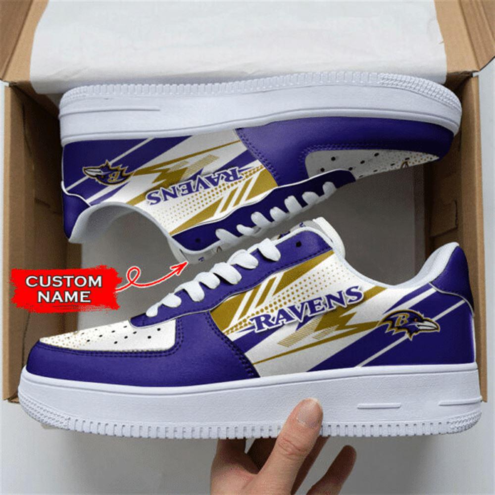 Nfl Baltimore Ravens Super Bowl Air Force 1 Shoes Sneakers For Men Women