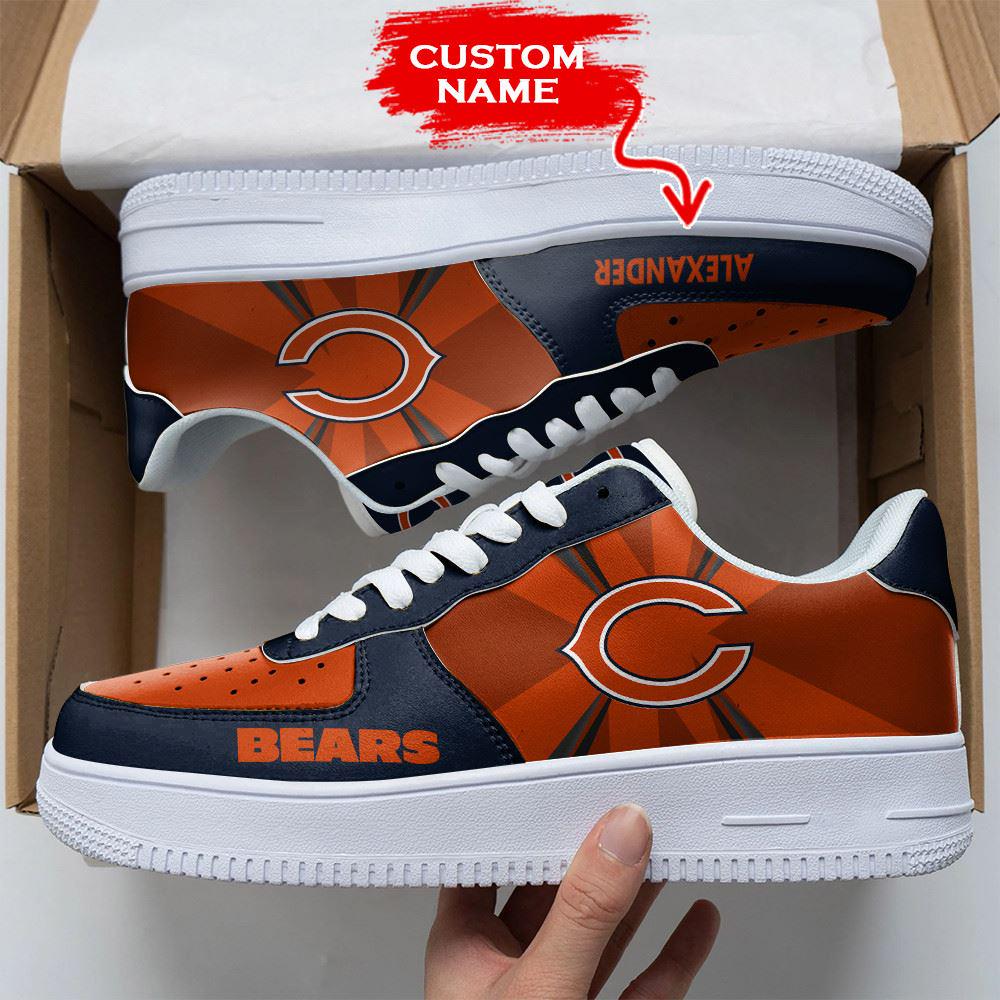 Nfl Chicago Bears Custom Super Bowl Air Force 1 Shoes Sneakers For Fans For Men Women