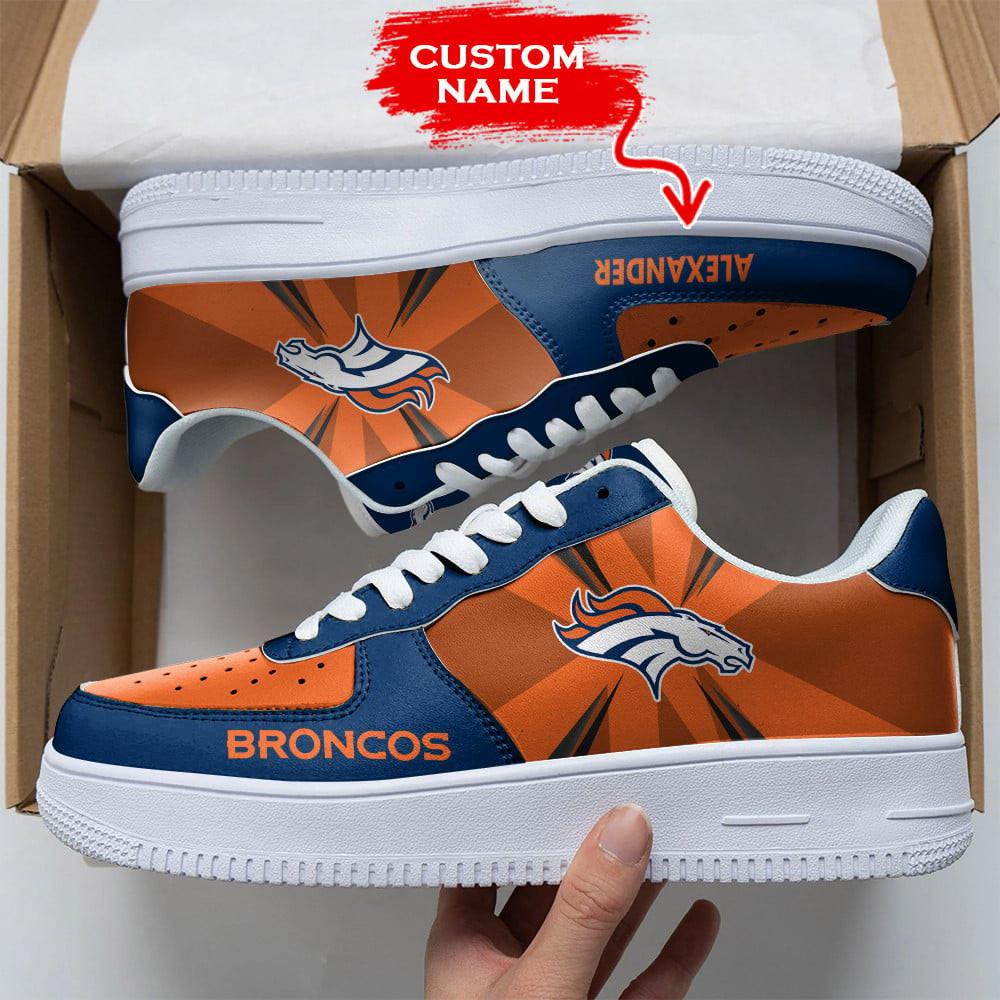 Nfl Denver Broncos Custom Super Bowl Air Force 1 Shoes Sneakers For Fans For Men Women