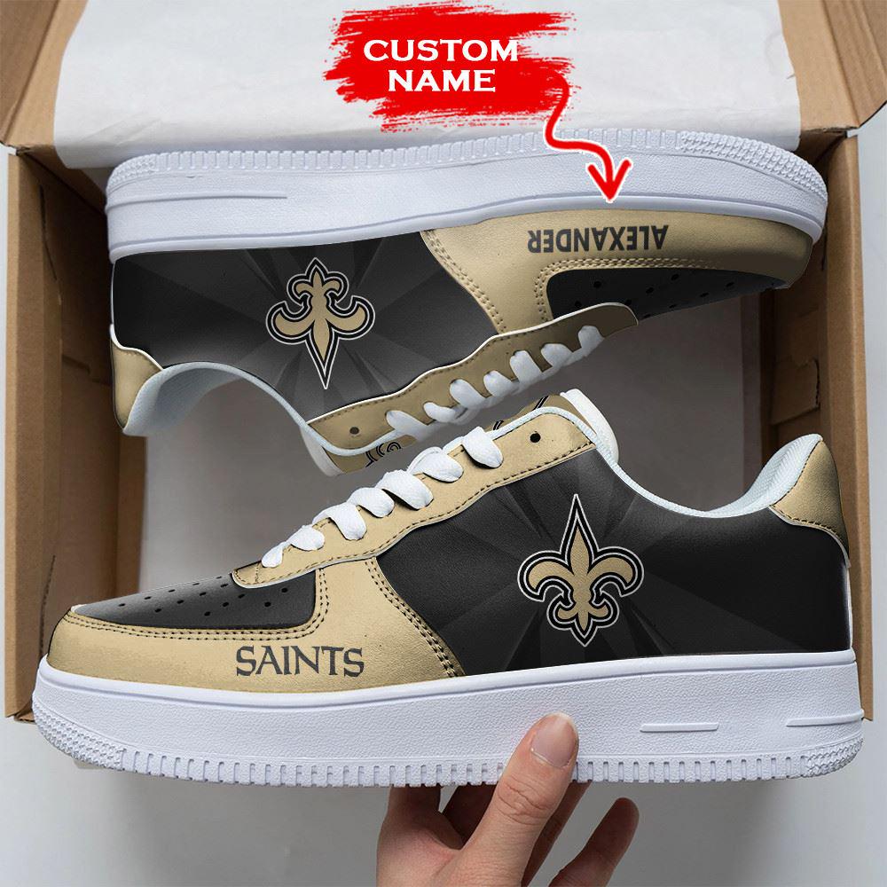 Nfl New Orleans Saints Custom Super Bowl Air Force 1 Shoes Sneakers For Fans For Men Women