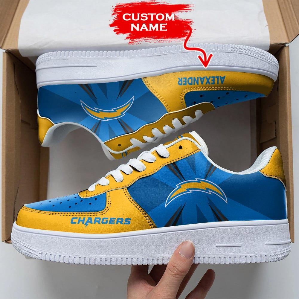 Nfl Los Angeles Chargers Custom Super Bowl Air Force 1 Shoes Sneakers For Fans For Men Women