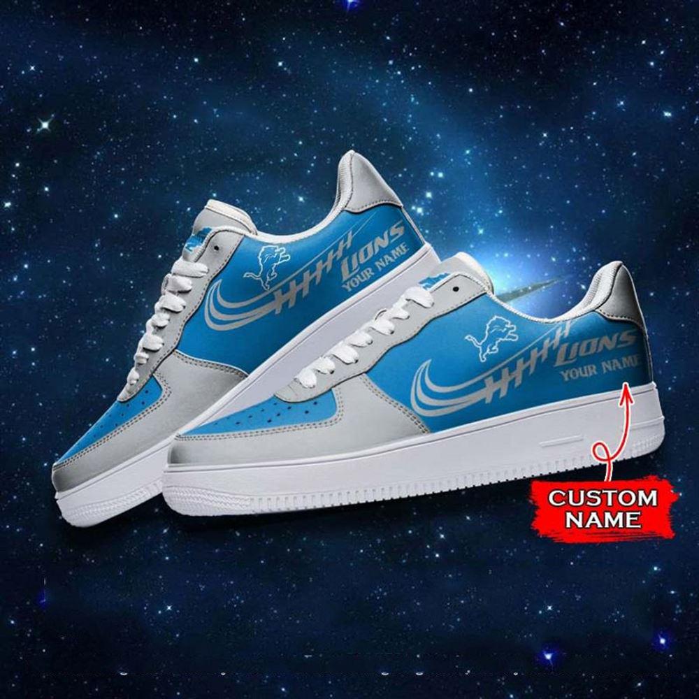 Nfl Detroit Lions Super Bowl Air Force 1 Sneaker Shoes For Men Women