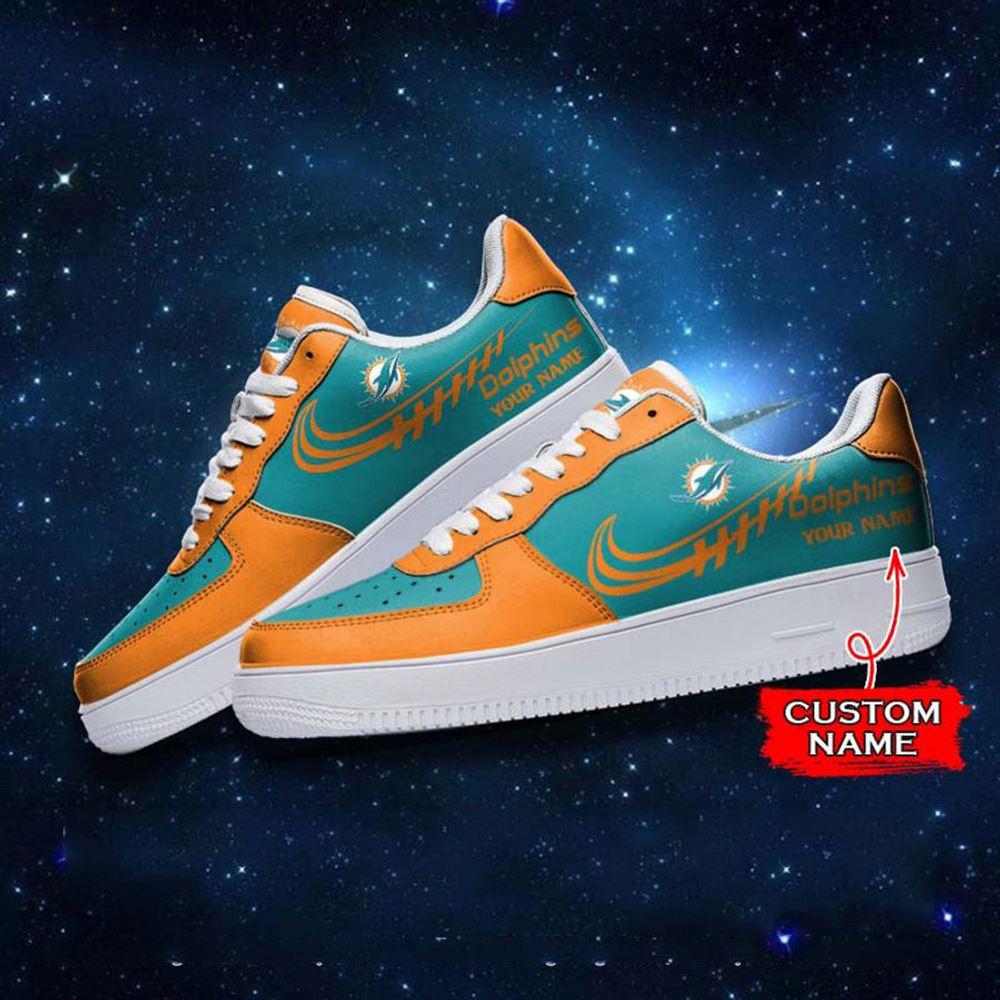Nfl Miami Dolphins Super Bowl Air Force 1 Sneaker Shoes For Men Women