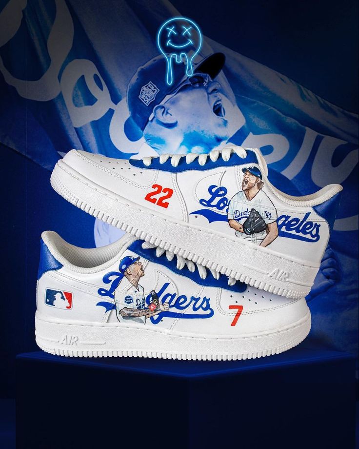 Los Angeles Dodgers Air Force 1 Custom For Men Women