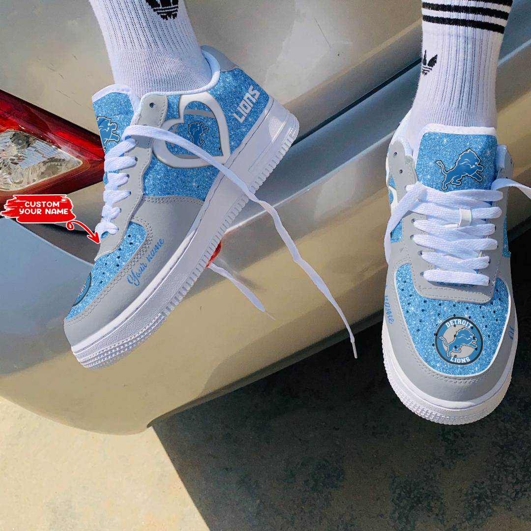 Detroit Lions Personalized Air Force 1 Shoes Air Force 1S386 For Men Women