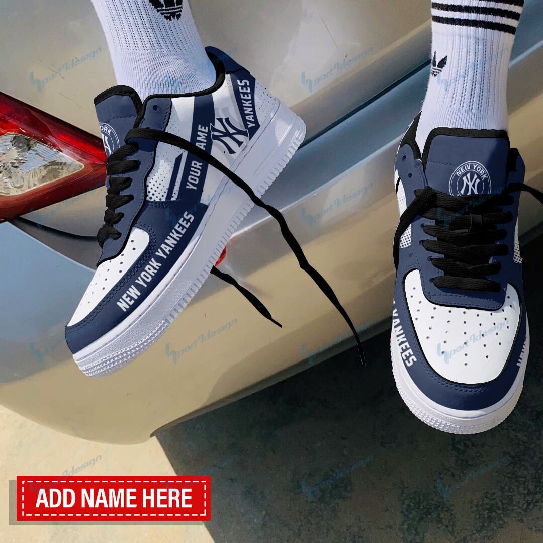 New York Yankees Personalized Air Force 1 Shoes Bg123 For Men Women