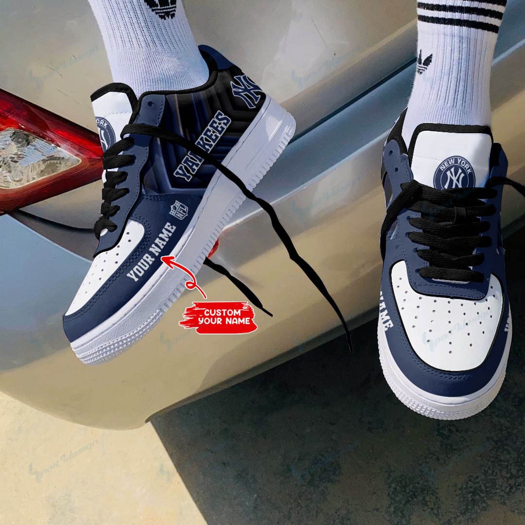 New York Yankees Personalized Air Force 1 Shoes Bg173 For Men Women