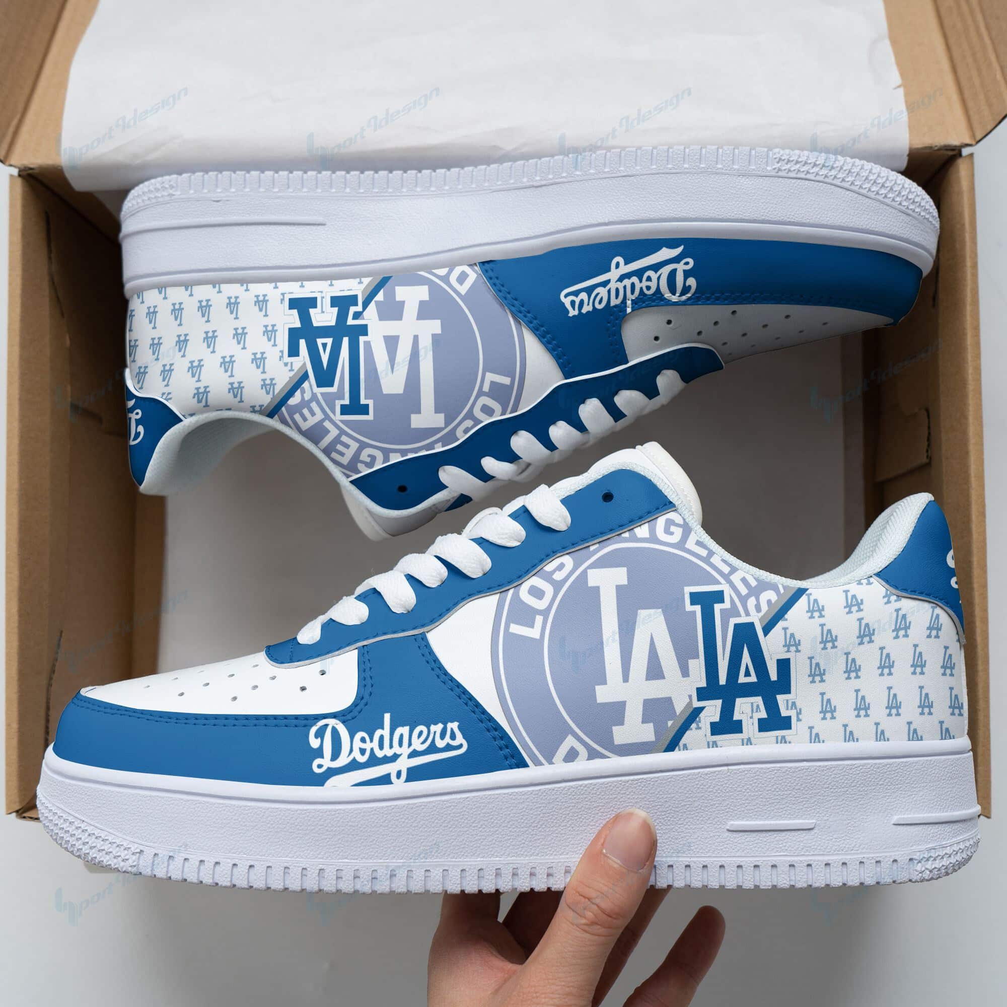 Los Angeles Dodgers Air Force 1 Shoes 150 For Men Women
