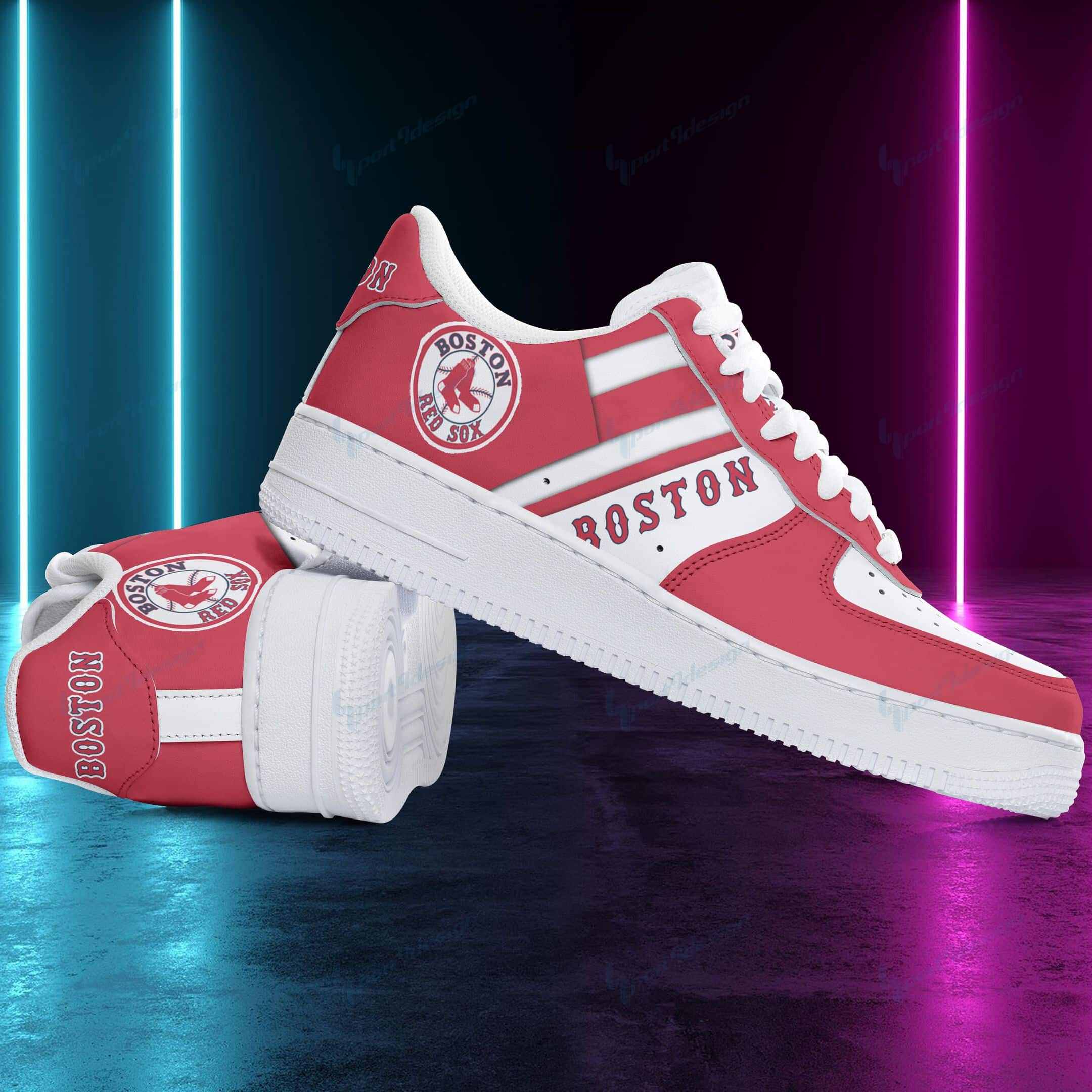 Boston Red Sox Air Force 1 Shoes 211 For Men Women