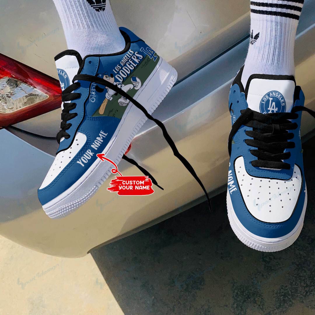 Los Angeles Dodgers Personalized Air Force 1 Shoes Bg253 For Men Women