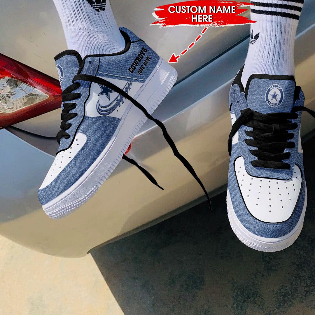 Dallas Cowboys Personalized Air Force 1 Shoes Bg379 For Men Women