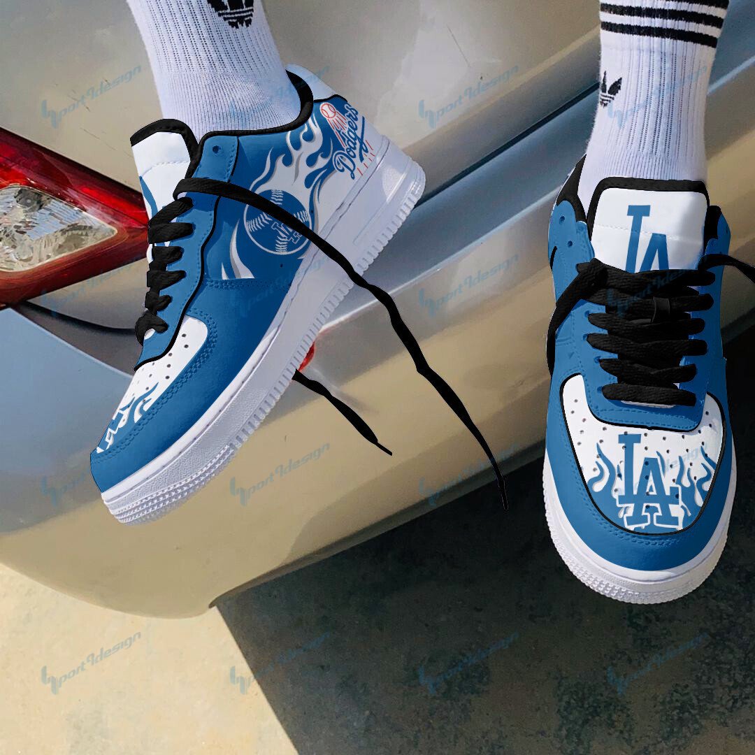 Los Angeles Dodgers Personalized Air Force 1 Shoes Bg135 For Men Women