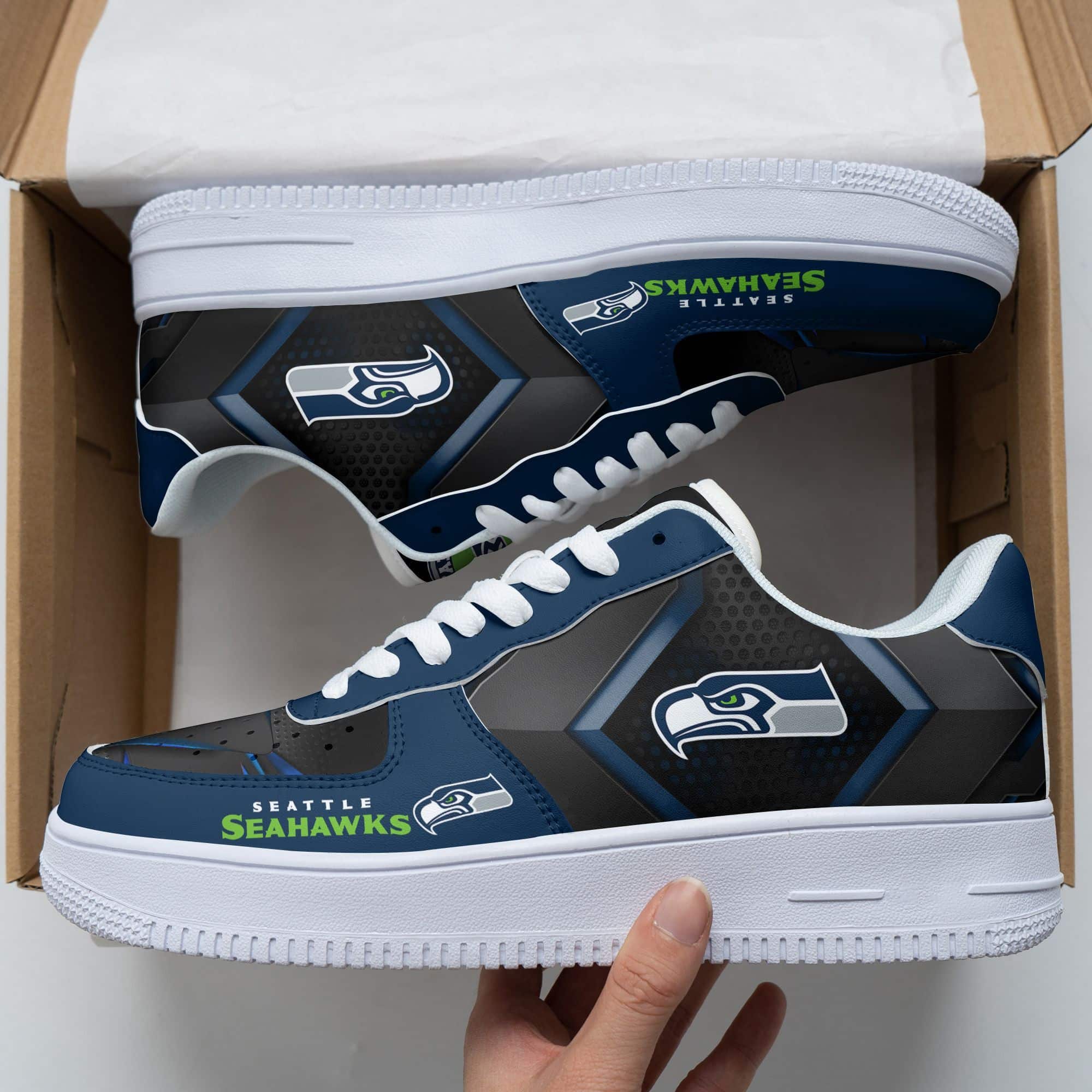 Seattle Seahawks Air Force 1 Shoes 198 For Men Women