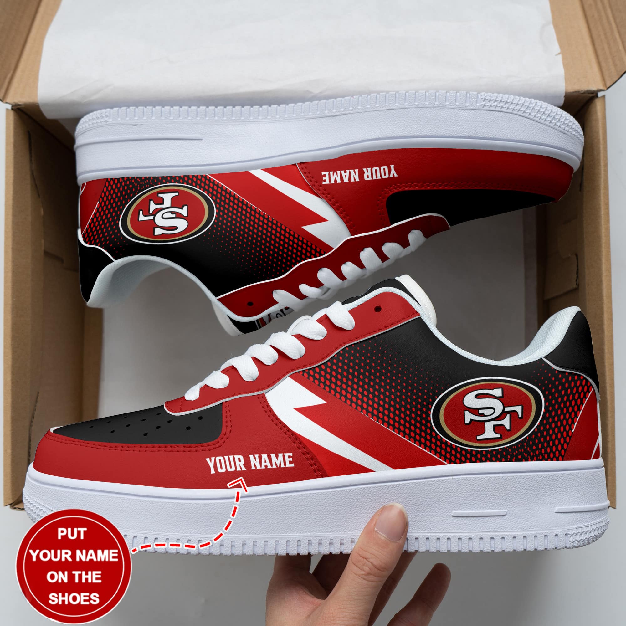 San Francisco 49Ers Personalized Air Force 1 Shoes Bg155 For Men Women
