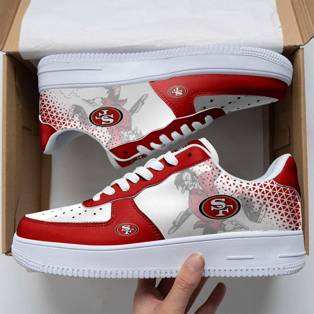 Nfl San Francisco 49Ers Air Force 1 Sneakers For Men Women
