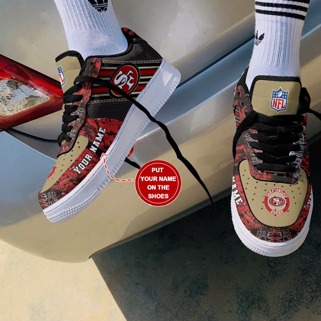 San Francisco 49Ers Personalized Air Force 1 Shoes Bg176 For Men Women