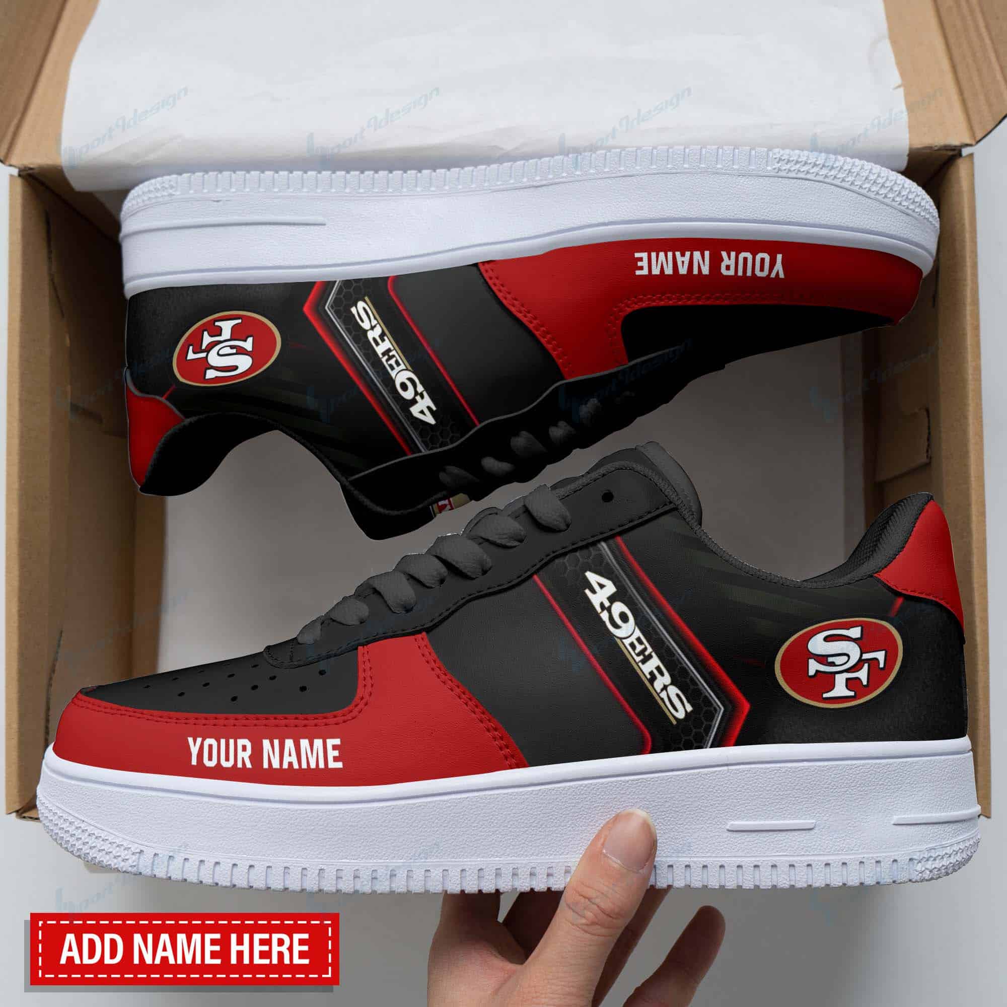 San Francisco 49Ers Personalized Air Force 1 Shoes Bg106 For Men Women