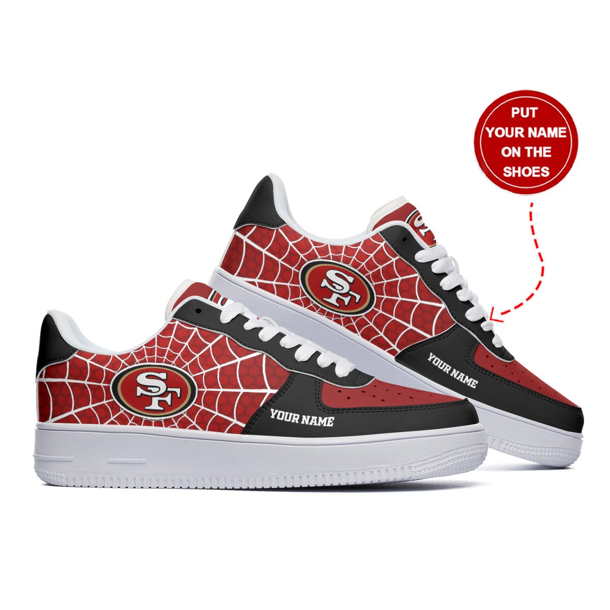San Francisco 49Ers Personalized Air Force 1 Shoes Bg303 For Men Women