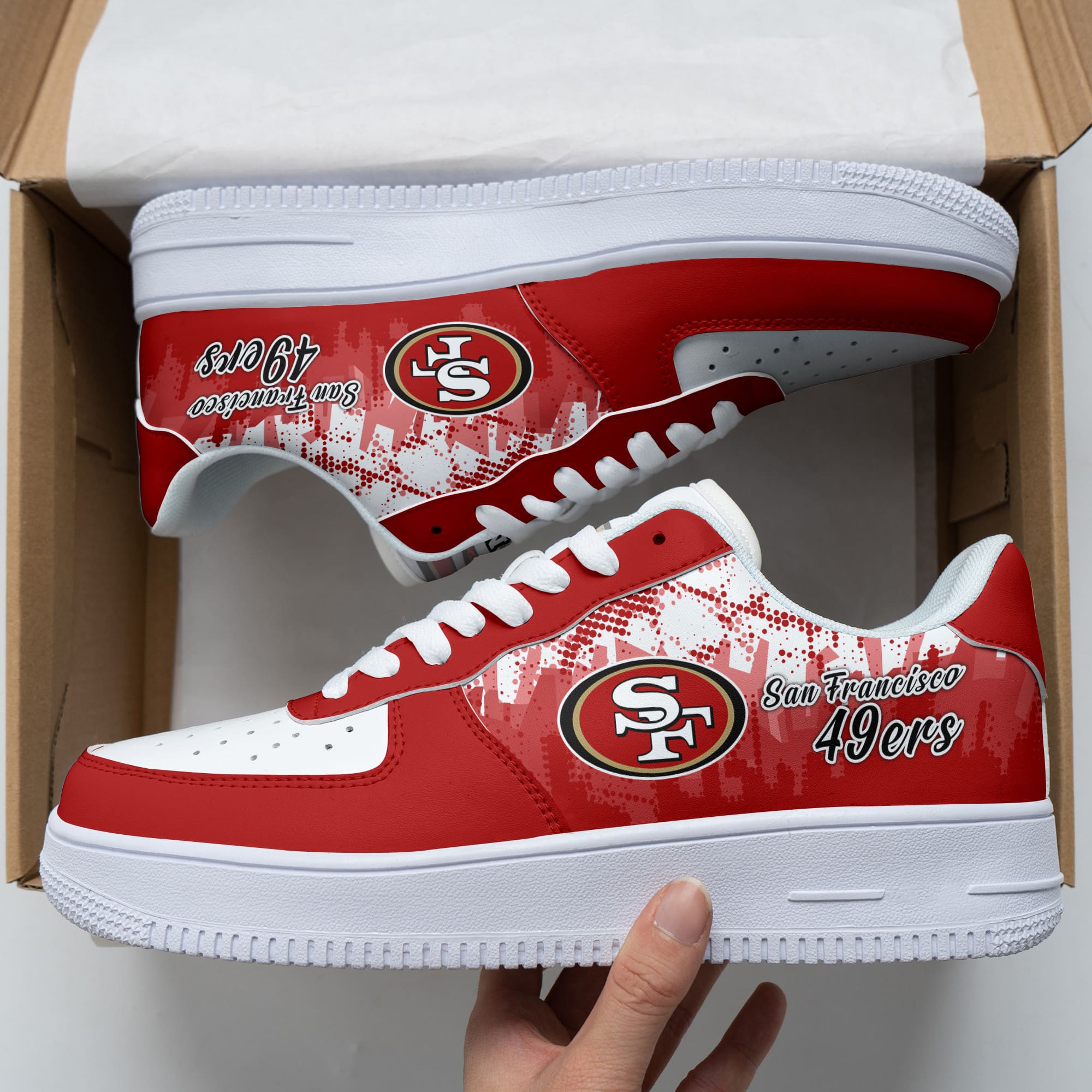 San Francisco 49Ers Personalized Air Force 1 Shoes Bg161 For Men Women