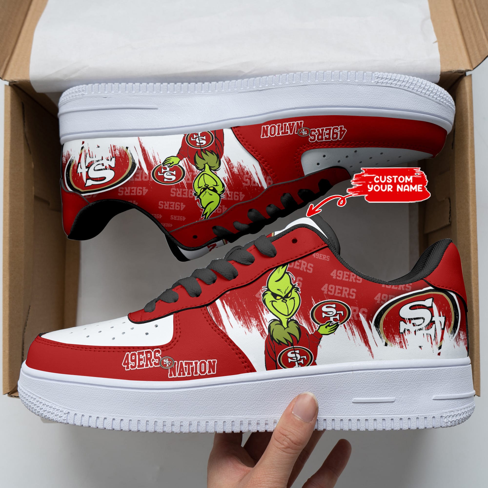 San Francisco 49Ers Personalized Air Force 1 Shoes Bg255 For Men Women