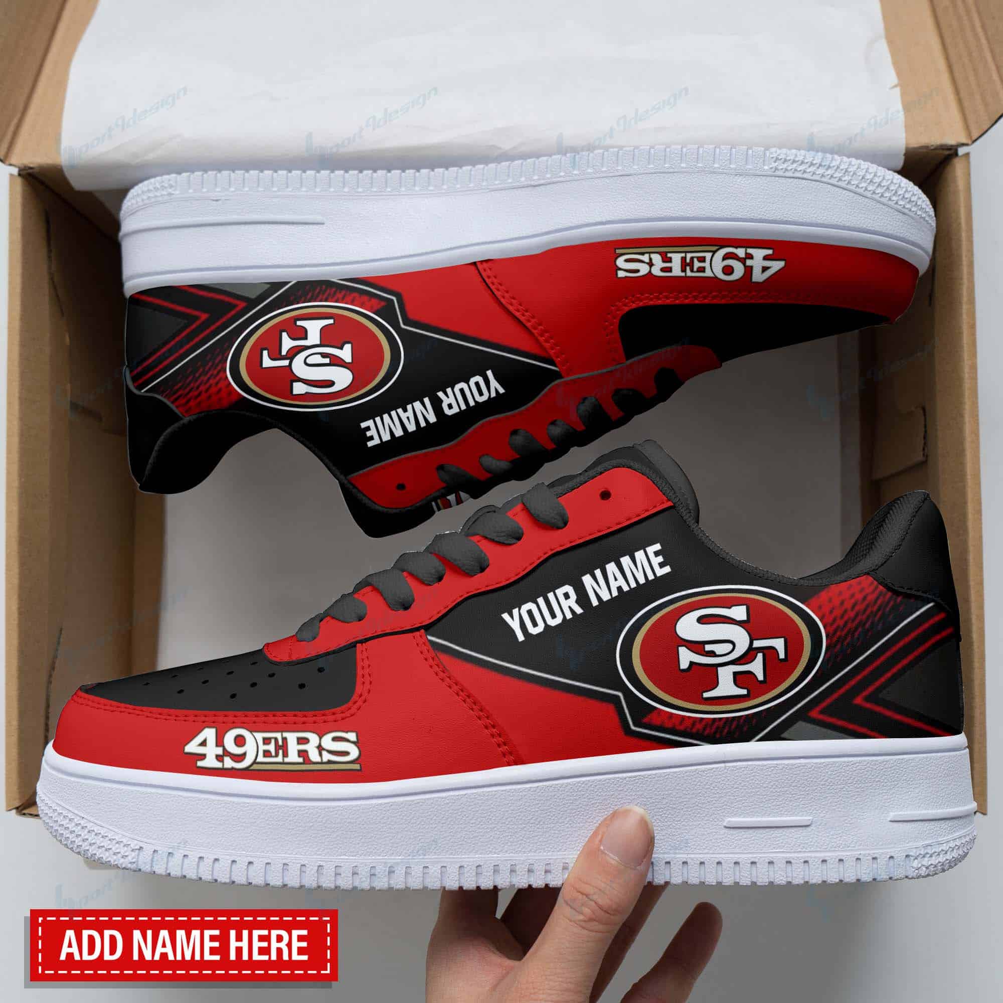San Francisco 49Ers Personalized Air Force 1 Shoes Bg101 For Men Women