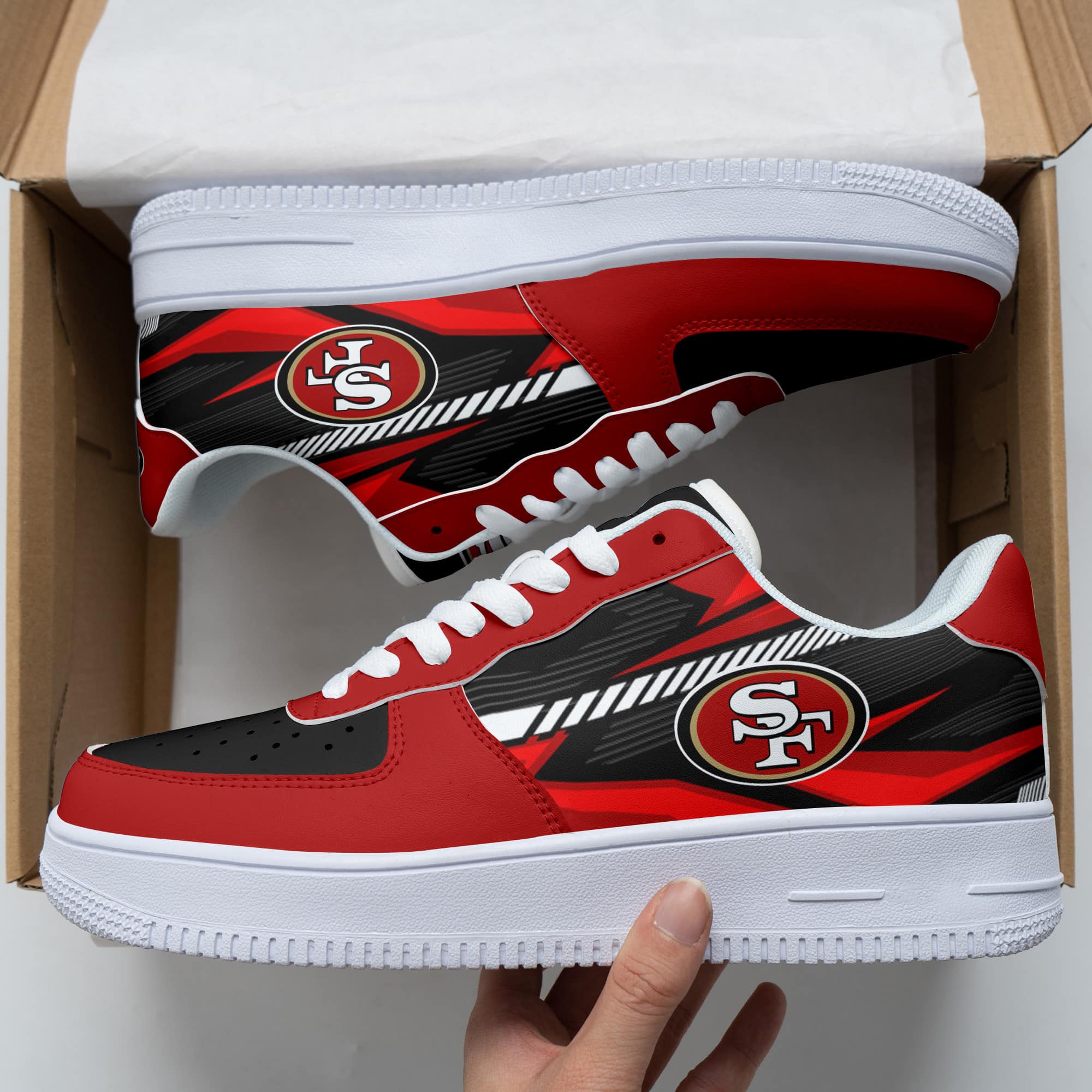 San Francisco 49Ers Air Force 1 Shoes 289 For Men Women
