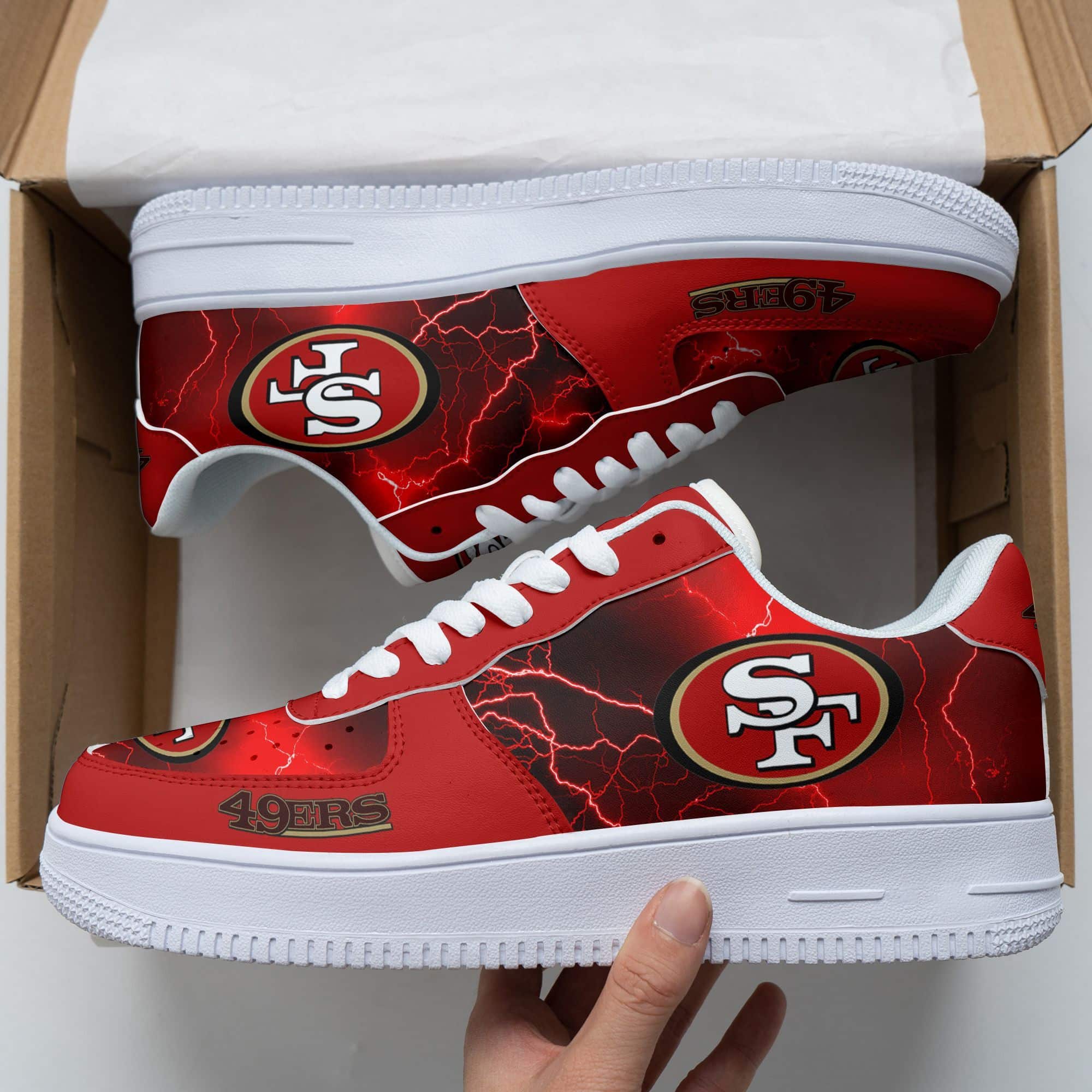 San Francisco 49Ers Air Force 1 Sneakers 116 For Men Women