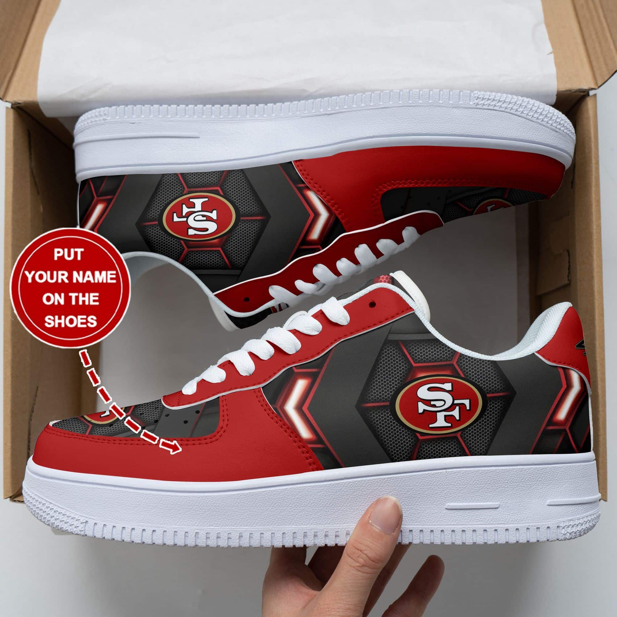 San Francisco 49Ers Air Force 1 Sneakers 104 For Men Women