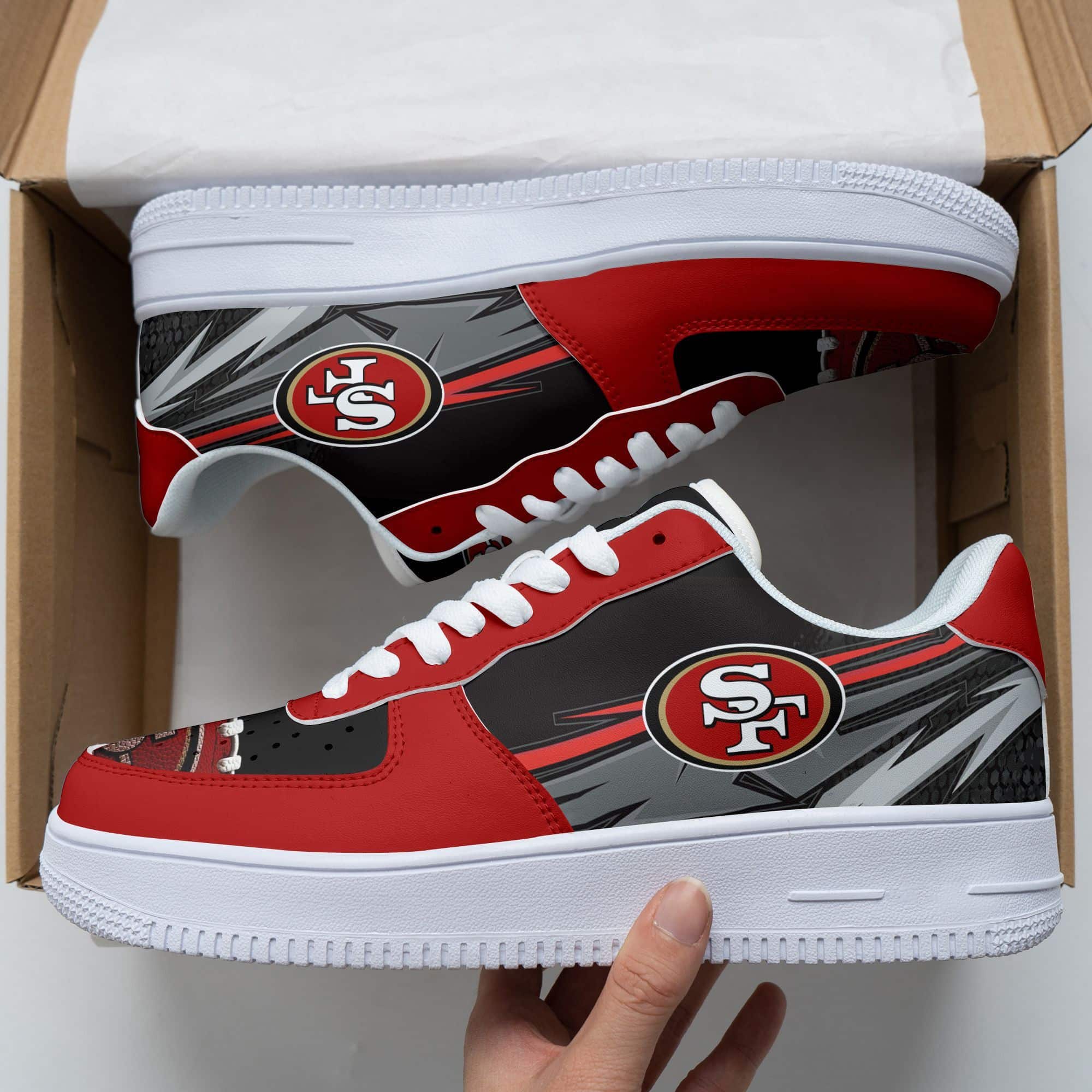 San Francisco 49Ers Air Force 1 Shoes 162 For Men Women